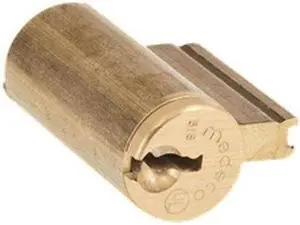 Medeco 20-200S1-605-00 Bright Brass 605 Key In Knob & Lever Replacement Cylinder For Schlage, Original 00 Keyway HIGH SECURITY