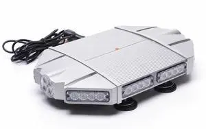 18" Silver Rooftop TIR 3W LED Light Bar Warning Strobe 40 LEDs with Magnetic Base 18" Silver Rooftop TIR 3W LED Light Bar Warning Strobe 40 LEDs with Magnetic Base