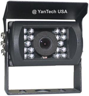 Surface Mount Infrared CCD AV Rear View Backup Camera with Wide View Angle and Night Vision for Bus, RV, Truck,
