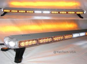 50" Amber LED Light Bar Flashing Warning Tow/Plow Truck Wrecker Emergency Light 86 LEDs with Brake/Tail/Signal Lights and Mini Controller