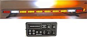 49" Amber Light Bar Flashing 86 LEDs Tow/Plow Truck Wrecker w/ CARGO/BRAKE/TAIL/TURN SIGNAL LIGHTS