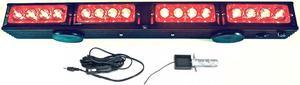 21.5" Wireless LED Tow Light Bar with Red Stop/Tail/Turn Signal LEDs, High Power Magnetic Base and 4pin Round Transmitter
