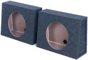 QPower QTW10 Single 10" Sealed Car Audio Subwoofer Sub Box Enclosures (2 Pack)