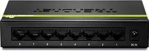 TRENDnet 8-Port Unmanaged Gigabit GREENnet Desktop Metal Housing Switch, TEG-S80g