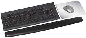 3M Leatherette Gel Wrist Rest Extra Long for Keyboard and Mouse with Antimicrobial Product Protection, Black, (WR340LE) 3M Leatherette Gel Wrist Rest Extra Long for Keyboard and Mouse with Antimicrobial Product Protection, Black, (WR340LE)