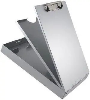 SAUNDERS 21118 8-1/2" x 11" Clipboard 1/2", Silver