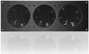 AC Infinity AIRPLATE S9, Quiet Cooling Fan System with Speed Control, for Home Theater AV Cabinet Cooling