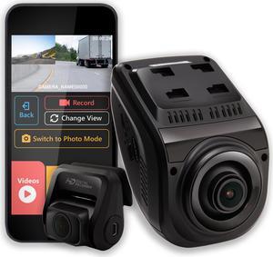 Rexing V1P 3rd Generation Dual 1080p Full HD Front and Rear 170 Degree Wide Angle Wi-Fi Car Dash Cam with Supercapacitor, 2.4" LCD Screen, G-Sensor, Loop Recording, Mobile App