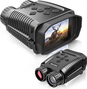 REXING B1 Mini Night Vision Mini Digital Binoculars  Travel Infrared Binoculars Save Image And Video w/ Viewing Screen, High-Tech Hunting Gear