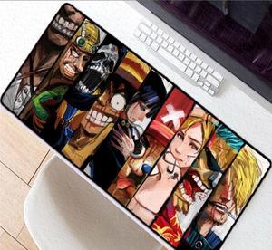 Naruto One Piece Anime Extra Large Mouse Pad Gaming Mousepad Antislip Natural Rubber Gaming Mouse Mat with Lock Edge