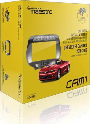 iDatalink KIT-CAM1 Dash and Wiring Kit Install and connect an iDatalink-ready stereo and retain the steering wheel audio controls in select 2010-15 Chevrolet Camaro models (Gray/Black) iDatalink Item
