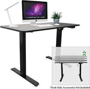 Boost Industries FS-MD47 Floor Standing Motorized (Electric) Height Adjustable Office Desk Frame with 47" Top (Black)