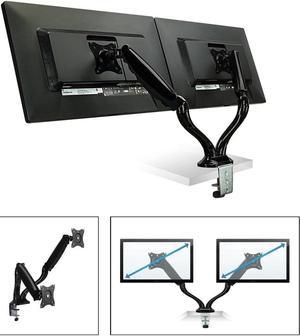 Boost Industries DM-1327D Universal Gas Spring Dual Arm Desk Mount For 13" To 27" Monitors