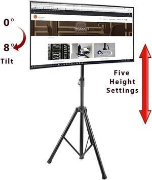 Boost Industries AVT-3770T Tilting Mobile TV Mount with Portable Tripod Stand for Screens 37" - 70"