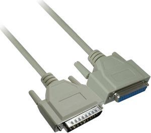 6 Foot RS-232 Serial Cable DB25 Extension Cable, Male to Female