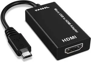 MHL 5-Pin MicroUSB to HDMI Adapter Cable 1080p Video Audio Output