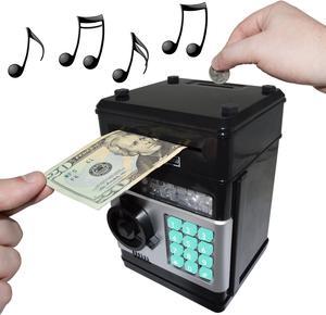 Cash Vault for Kids - Password Protect Your Bills and Coins - Bank Safe Features Sound Effects, Lights, and Music