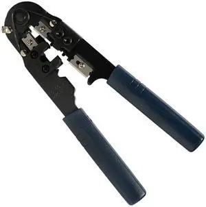 RJ45 8P8C Crimping Tool - Modular Plug Crimper with Flat Cable Cutter / Stripper