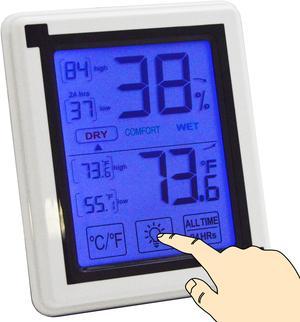 Digital Indoor Thermometer and Humidity Meter, Battery Operated, Tabletop Design