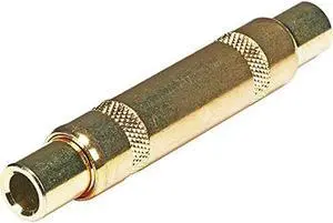 iMBAPrice Premium High Quality Adapter 1/4" STEREO GOLD Female Plug - 1/4"(6.35mm) TRS Female to 1/4"(6.35mm) TRS Female Metal Inline Coupler - Gold Plated - Lifetime Warranty