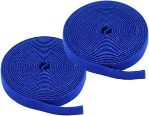iMBAPrice (Pack of 2) 5 yard Fastening Tape with .75 inch Hook (Blue)