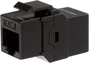 iMBAPrice RJ45 Female to Female UTP CAT.6 Keystone Coupler, Black, 1 Pack (IMBA-C6KC-BK-1PK)