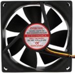 Evercool DC 24V Fan 80 x 80 x 25mm (3.15 x 3.15 x 0.98 inch) Ball Bearing Fan