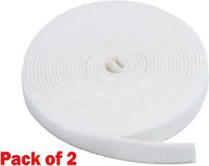 iMBAPrice(Pack of 2) 5 yard Fastening Tape with .75 inch Hook (White)