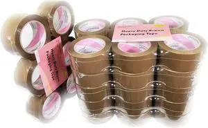 iMBAPrice 3-inches Shipping Packaging Tape - 1 Box of Premium (24 Roll of 110 Yards) 24 x 330 Feet Long 3" Wide Heavy Du