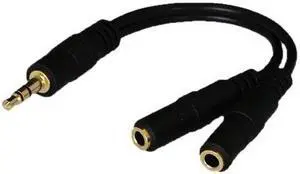 iMBAPrice iMBA-SLIM-Splitter Speaker and Headphone Splitter Stereo 1 Male to 2 Female