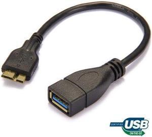 iMBAPrice Black Micro USB 3.0 OTG Dongle - Pro-iMBA SuperSpeed GT5.0 Host Flash Disk Cable for Samsung Galaxy Note 3/N900/N9000 & Galaxy S5 (Goldplated)