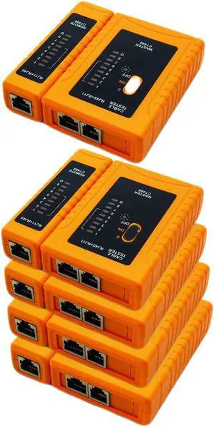 iMBAPrice (Pack of 5) RJ45/RJ11/RJ12/CAT5/CAT6/ UTP Network LAN Cable Tester Test Tool