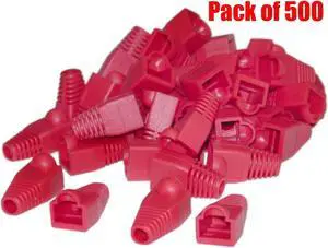 iMBAPrice RJ45 Red Ethernet Strain Relief Boots (Pack of 500)
