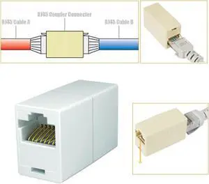 iMBAPrice RJ45 Coupler - (Pack of 15) Cat5e Ethernet Cable Extender Female to Female Straight Modular Inline Coupler
