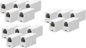 iMBAPrice RJ12 / RJ11 6P6C Straight Telephone Inline Coupler (15 Pack)