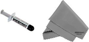 Arctic Silver 5 Thermal Compound - 3.5 grams+ MicroFiber 7" X 6" Cleaning Cloth (Value Pack)