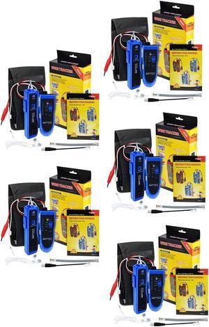 iMBAPrice - (5-Pack) Wire Tracker for Network (RJ45) UTP/STP/Cat5/Cat6 and Telephone (RJ11) Line Finder Diagnose Tone Tr