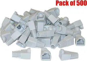 iMBAPrice RJ45 Gray Ethernet Strain Relief Boots (Pack of 500)