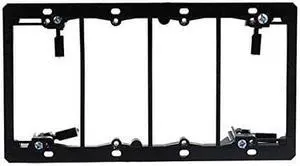 Monoprice 107064 Low Voltage Mounting Bracket, 4-Gang (2 Pack)