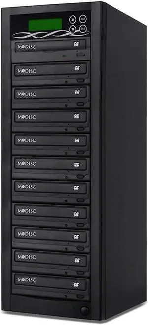 Bestduplicator BD-SMG-10T 10 Target 24x SATA DVD Duplicator with Built-In M-Disc Support Burner (1 to 10)