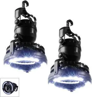 imbaprice 2pack portable led camping lantern 18 led flashlight ceiling fan outdoor hiking fishing outages emergencies tent