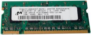 MICRON MEM DIMM 1GB PC2-5300 CL5 PB-FREE