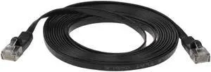 SF Cable, 15 ft CAT6 550 MHz Flat Patch Cable Black