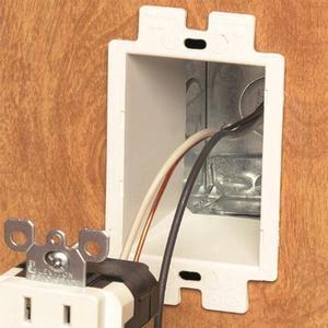 iMBAPrice BE1-1 (1-Gang) Electrical Power Outlet Box Extender - White (Made in USA)