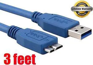 iMBAPrice Superspeed 5Gbps 3-Feet USB 3.0 A to Micro B Charger/Data/Sync Cable for Samsung, Blue (iMBA-U3MC-3BL)