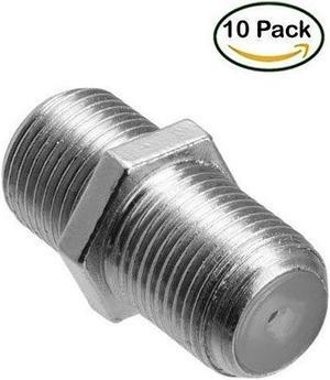 iMBAPrice (10 Pack) F-Pin Coupler, Female/Female. F Type Connectors