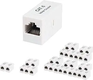 iMBAPrice Premium RJ45 Coupler - (Pack of 2) Cat6 Ethernet Cable Extender Female to Female Straight Modular Inline Coupler