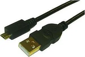 iMBAPrice -Pro iMBA PREMIUM USB Series - 10ft USB 2.0 A Male to Micro 5pin Male 28/24AWG Cable w/ Ferrite Core - Gold Pl