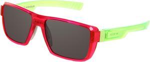 Under Armour UA Recon Rectangle Sunglasses Crystal Magenta / Neon Lime Green Frame / Gray Multiflection Mirror Lens