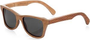 Shwood Canby Polarized Wood Wayfarer Sunglasses Houndstooth Frame Grey Lens USA